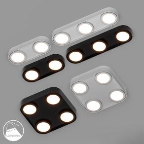 现代筒灯组合-D44